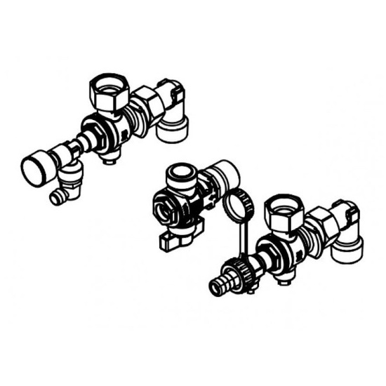 Pakiet Viessmann kocioł gazowy jednofunkcyjny Vitodens 050-W B0HA 19 kW + zasobnik Vitocell 150 L + termostat bezprzewodowy BSOP + zestaw kominowy do szachtu Z028067