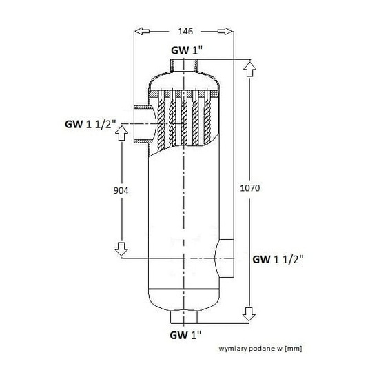 Wymiennik ciepła basenowy 120 kW PROMAG PGMF-400