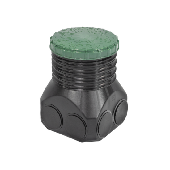 Zestaw przydomowej oczyszczalni ścieków GRAF osadnik gliny z filtrem biologicznym EPURECO6 2700 L + studzienka SL-RR + nadbudowa zbiornika D400 H250 (2 szt.) W-264 G