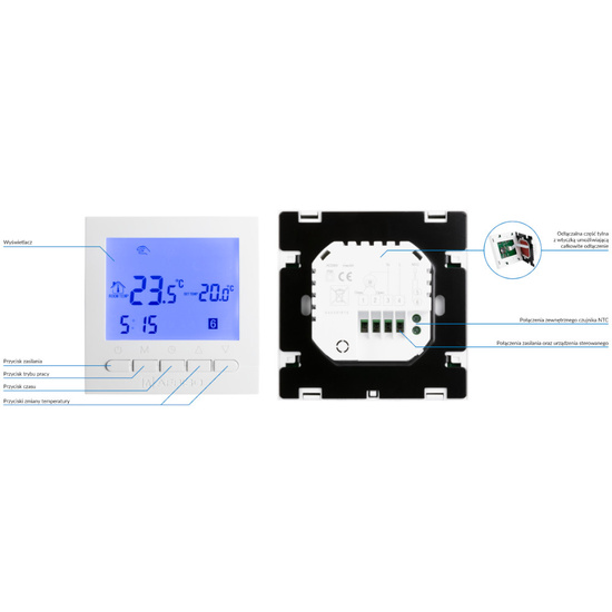Programowalny termostat pokojowy RT 10 D-230 Afriso 86062