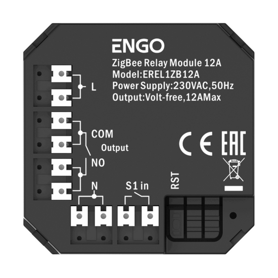 Inteligentny przekaźnik Smart Relay ZigBee EREL1ZB12A do systemu Smart Engo 932343974