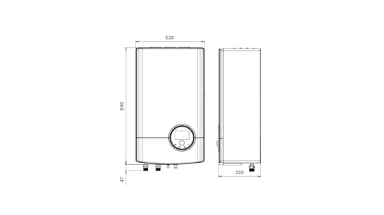 Pompa ciepła split Hi-Therma 8 kW Hisense AHW-080HCDS1 + AHM-080HCDSAA