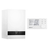 Kocioł gazowy kondensacyjny dwufunkcyjny Logamax plus GB172i-24T50RH 22 kW z wbudowanym zasobnikiem 48 L + regulator pogodowy Logamatic RC310 biały Buderus 8734150779