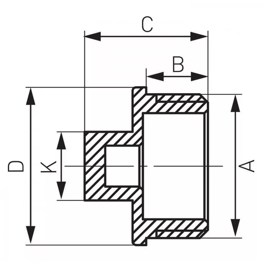 Korek mosiężny 5101 GZ 1/2" Perfexim 07-201-0150-000