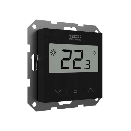 Regulator pokojowy bezprzewodowy do ramki F-8z czarny Tech WG.11.0641