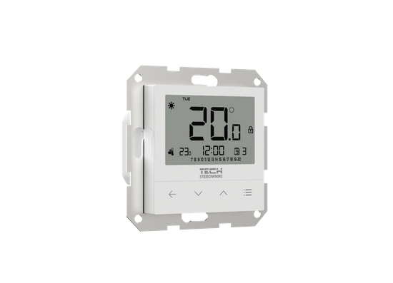 Regulator pokojowy przewodowy dwustanowy do systemów ramkowych F-4z v1 biały Tech WG.11.0577