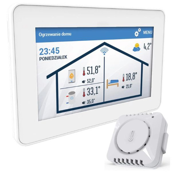 Regulator pokojowy ST-2801 WiFi z komunikacją OpenTherm biały Tech WG.11.0346