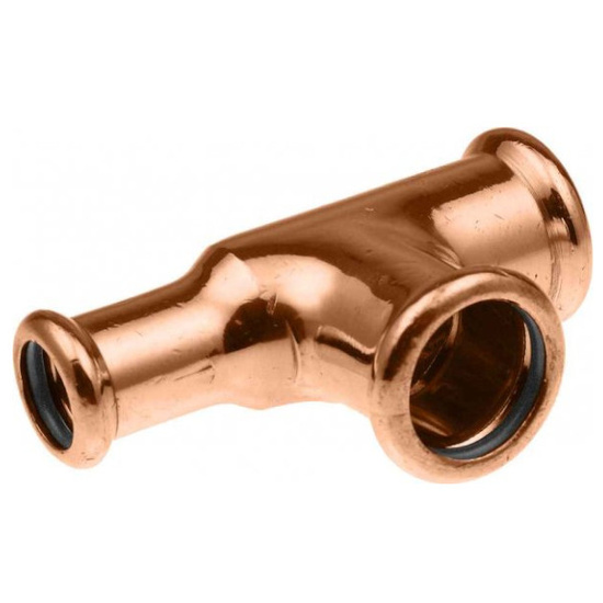 Trójnik redukcyjny miedziany Copper Woda 28 x 18 x 28 mm KAN-therm Press 2265260006