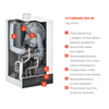 Pakiet kocioł gazowy kondensacyjny jednofunkcyjny Viessmann Vitodens 100-W 25 kW B1HG + zasobnik Vitocell 100-W typ CUGB 150 L Z031468