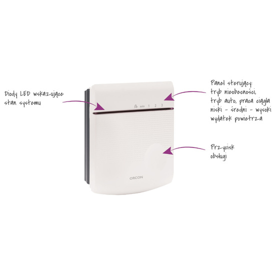 Czujnik kontroli CO2 ze sterowaniem do wentylacji ORCON Atlantic 645865