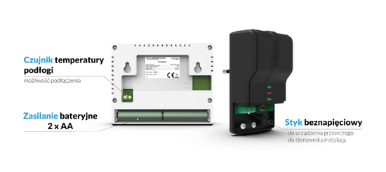 Regulator pokojowy bezprzewodowy ST-292 v2 czarny Tech WG.11.0426