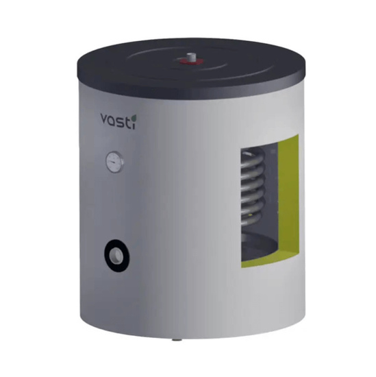 Wymiennik c.w.u. ze stali nierdzewnej z wężownicą 150L Vasti