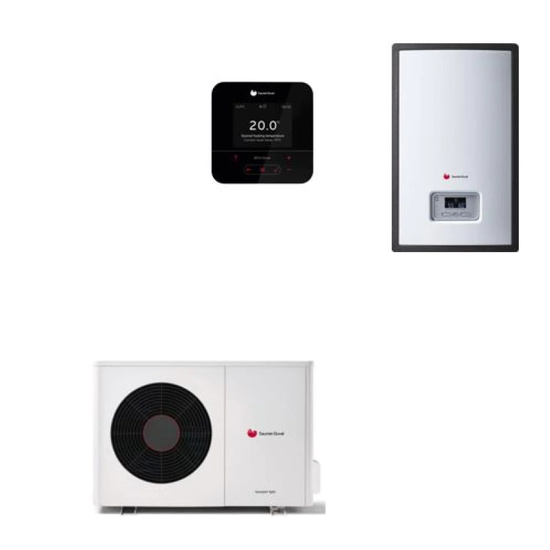 Pakiet pompa ciepła split Saunier Duval GeniaAir OS HA 7-5 OS 230V + moduł ścienny HA 7-5 WSB + regulator SRC 720 550010044273