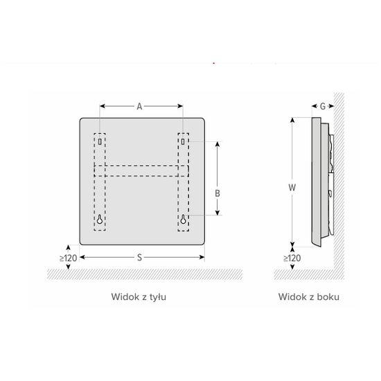 Grzejnik elektryczny radiator ciepła DIVALI PLINTHE Biały 1500 W Atlantic 507622