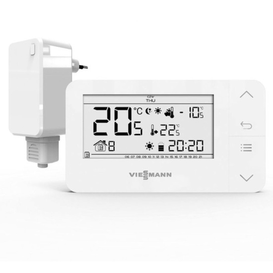 Pakiet Viessmann kocioł gazowy jednofunkcyjny Vitodens 050-W B0HA 25 kW + zasobnik Vitocell 150 L + termostat bezprzewodowy BSOP + zestaw kominowy do szachtu Z028068