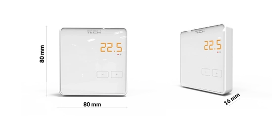Regulator pokojowy bezprzewodowy Tech R-8z biały Tech WG.11.0303