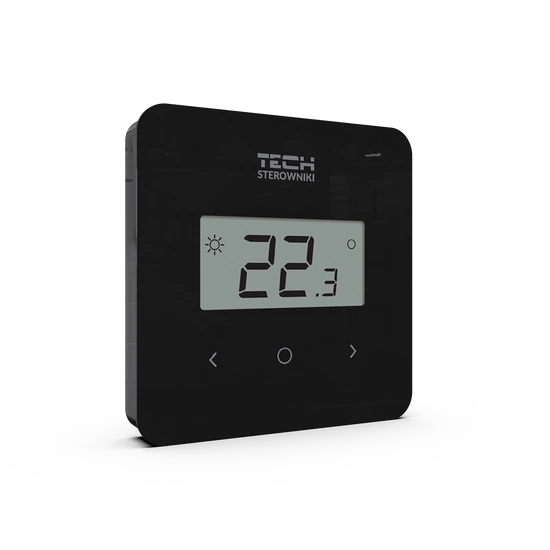 Regulator pokojowy bezprzewodowy dwustanowy T-2.2 czarny Tech WG.11.0583