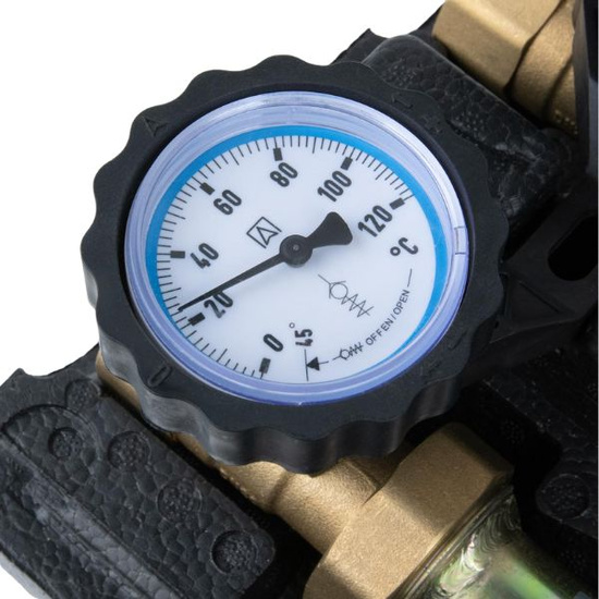 Grupa pompowa AFRISO PrimoTherm K 180-2 25 mm z zaworem mieszającym ARV kvs Vario i regulatorem ACT 343 Afriso 7783720