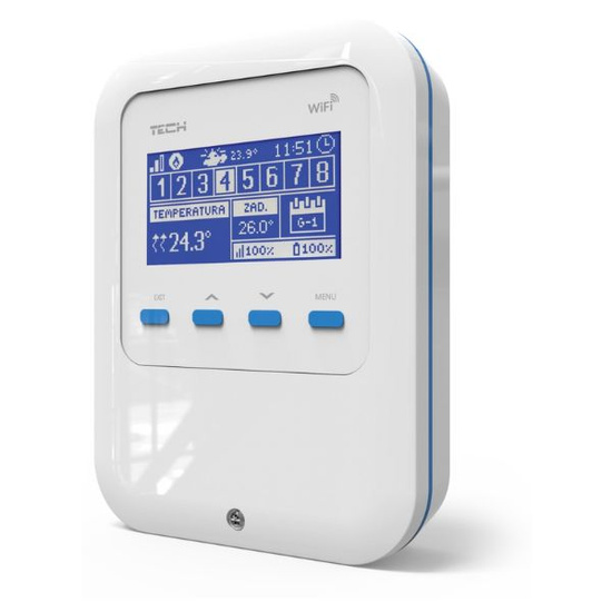 Zestaw do sterowania ogrzewaniem grzejnikowym dla 4 pomieszczeń Tech WG.04.0030