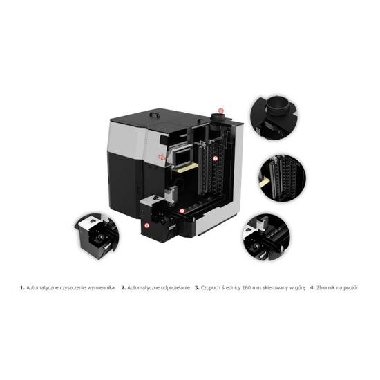 Kocioł automatyczny z samoczyszczącym palnikiem na pellet KOMFORT 23 kW Tekla KB-700017