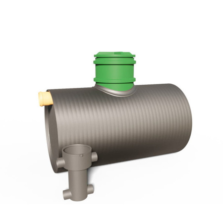 Zbiornik na deszczówkę HDPE Z 2m3, zbiornik dwupłaszczowy + filtr Wobet 0271