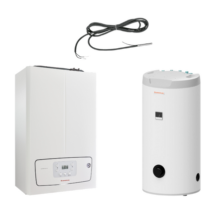Zestaw STANDARD kocioł jednofunkcyjny Victrix Tera 24 kW V2 PLUS EU + zasobnik c.w.u. UBS 160 L V3 + sonda zasobnika Immergas 99000233