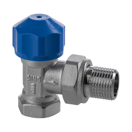 Zawór termostatyczny kątowy DN15 z nastawą wstępną Base C093100702
