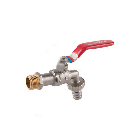 Zawór kulowy czerpalny z metalową złączką 1/2" F-Comfort Ferro KCN1