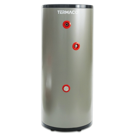 Zasobnik c.w.u. ze stali nierdzewnej SSWT INOX 200 L z wężownicą (3,3 m2) TERMACO SSWT-200-W1