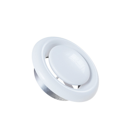 Anemostat DEC DVS 125 mm z ramką montażową wywiew Pe-flex SR-E125