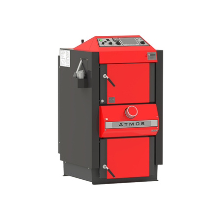 Kocioł zgazujący drewno 35 kW z wentylatorem wyciągowym Atmos DC 32 S