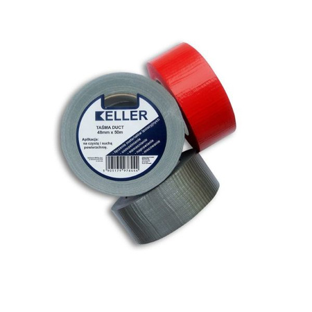 Taśma do otulin polietylenowych SIC 200 48 x 25 mm srebrna Keller KEL 172218