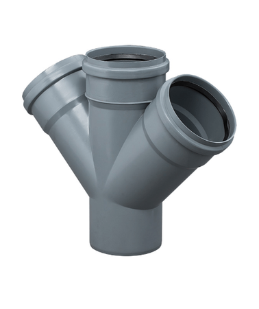 Czwórnik kanalizacji wewnętrznej fi 50x50/67st DYKA