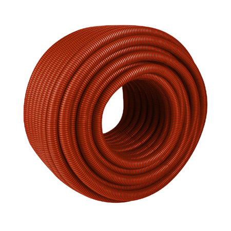 Rura karbowana peszel 18 czerwona (krążek 50 m) Herpal 18/22_C_50