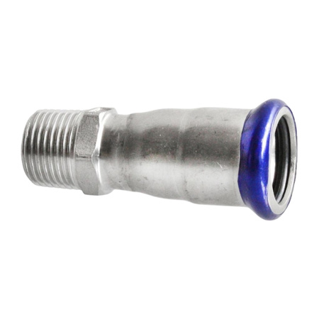Nypel zaprasowywany GZ 15 x 3/4" VESBO INOX STEEL IZZZ-1534