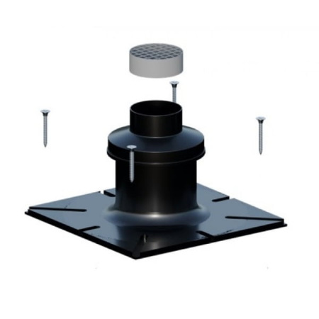 Płyta dachowa płaska PP 80 mm czarna Ricom ZB80SCHA-PP