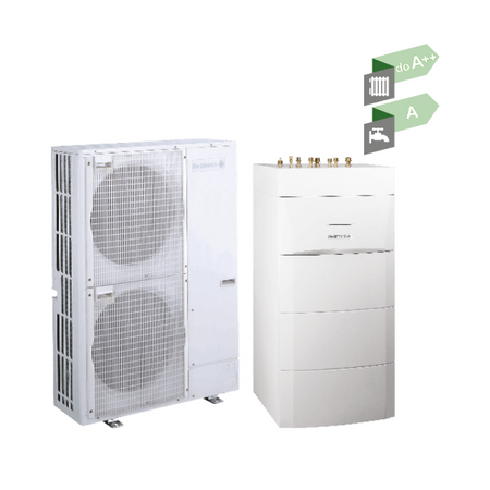 Pompa ciepła split Alezio S V200 16 TR/H 16 kW 400 V z podgrzewaczem c.w.u. 180 L De Dietrich 7693004