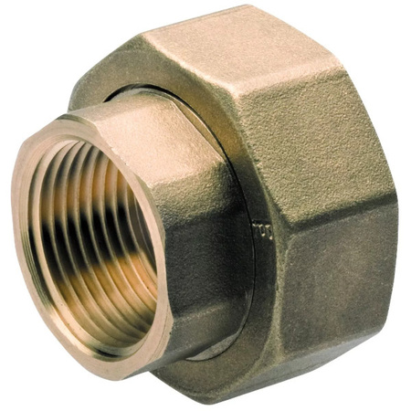 Komplet półśrubunków mosiężnych do pompy 1 1/2" x 1" 2 szt. Ferro SG18