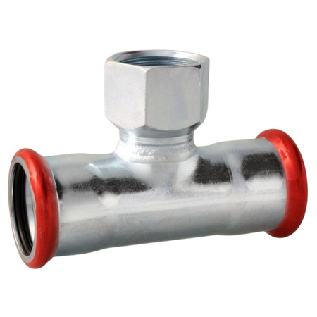 Trójnik zaprasowywany GW 22 x 1/2" VESBO CARBON STEEL CZTW-221222