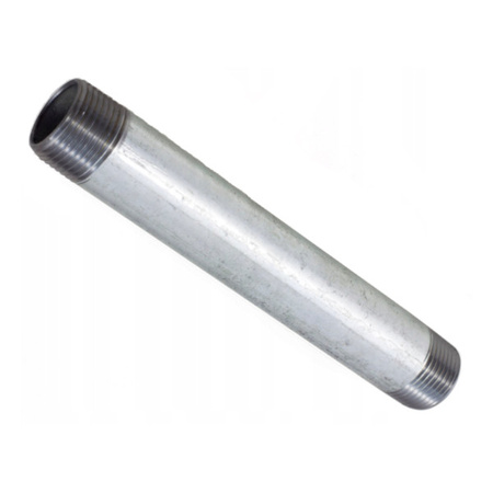 Króciec podwójnie gwintowany 1/2" 11 cm ocynk AGAflex 40120011