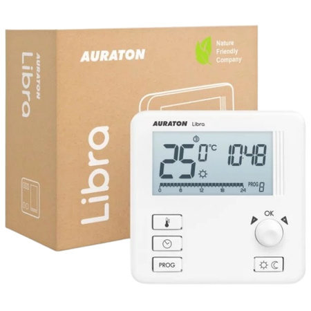 Regulator temperatury tygodniowy Libra przewodowy AURATON AUR00LBR00000