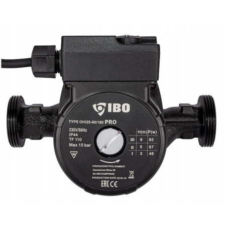 Pompa cyrkulacyjna OHI PRO 25-40/180 IBO + śrubunki 001162