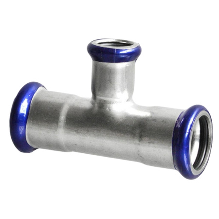 Trójnik redukcyjny zaprasowywany 35 x 15 x 35 mm VESBO INOX STEEL IZTR-351535