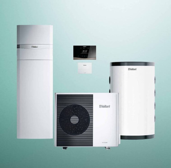 Pakiet pompa ciepła Vaillant aroTHERM Split VWL 75/5AS + VWL 78/5IS + regulator VRC 720 + VP RW 45/2 B 0010044258