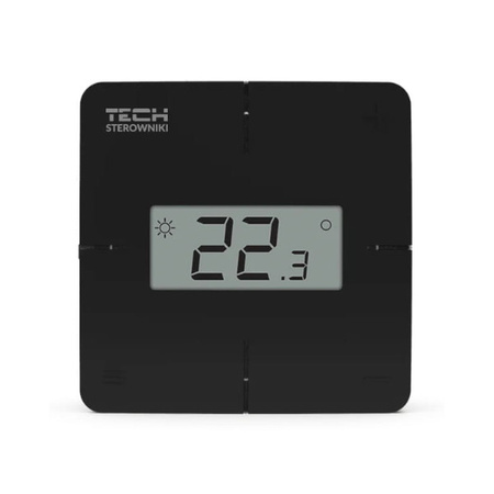 Bezprzewodowy regulator pokojowy R-8x natynkowy czarny Tech WG.11.0750