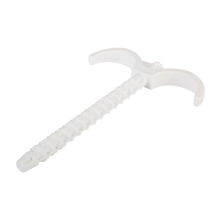 Hak plastikowy do rur podwójny długi 102 mm AlphaHeat 7-0100-050-01-00