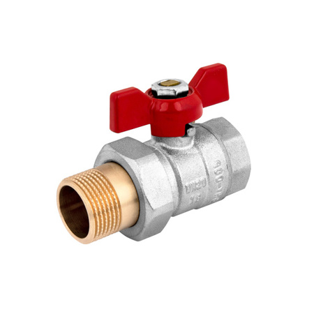 Zawór kulowy śrubunkowy PHA-005 motylek 1 1/4" PN30 z dławikiem Perfexim 00-005-0320-000