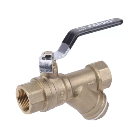 Zawór kulowy wodny z filtrem 5/4" Herkules Ferro KZFH4