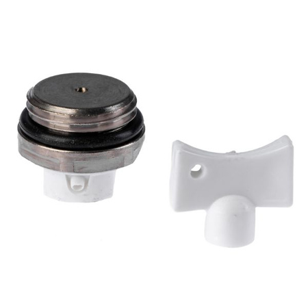 Odpowietrznik 1/2" z kluczykiem Hydroland ODP.KOR.GRZEJ+KLUCZ
