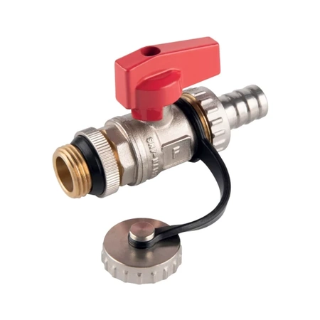 Zawór kulowy spustowy z uszczelką wkrętny 3/4" F-Comfort Ferro ZSUN2